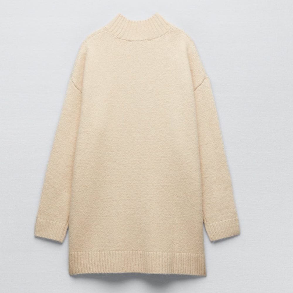 Zara  knit brushed jumper sweater, fluffy, soft
